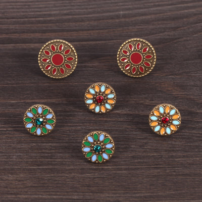 Aretes Gota de Color con Diamantes - Image 7