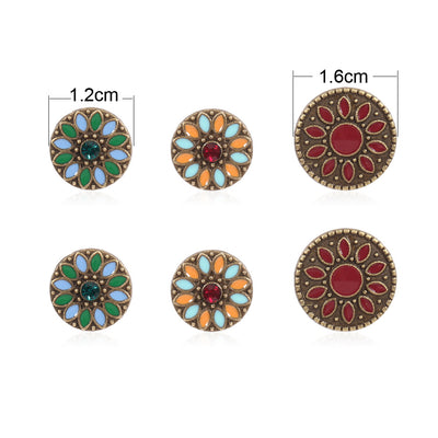 Aretes Gota de Color con Diamantes - Image 11