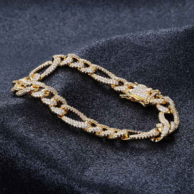 Pulsera Hip-Hop Candado Dorado con Baño de Oro - Image 5