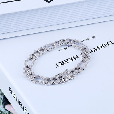 Pulsera Hip-Hop Candado Dorado con Baño de Oro - Image 9