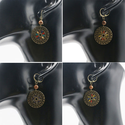 Aretes Hueco Vintage en Aleación Ligera - Image 8