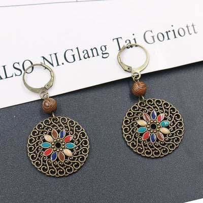 Aretes Hueco Vintage en Aleación Ligera - Image 13