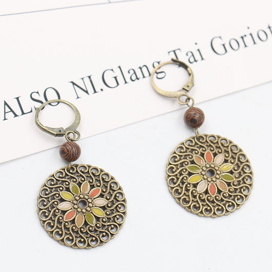 Aretes Hueco Vintage en Aleación Ligera - Image 15