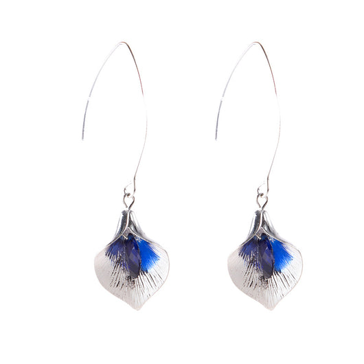 Aretes Largos de Cristal Orquídea en Aleación - Image 11