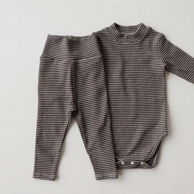 Conjunto de Pantalones Protectores de Cintura Alta para Bebé con Rayas - Image 14