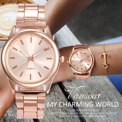 Reloj de Pulsera para Mujer Acero Inoxidable Casual Cuarzo - Image 3