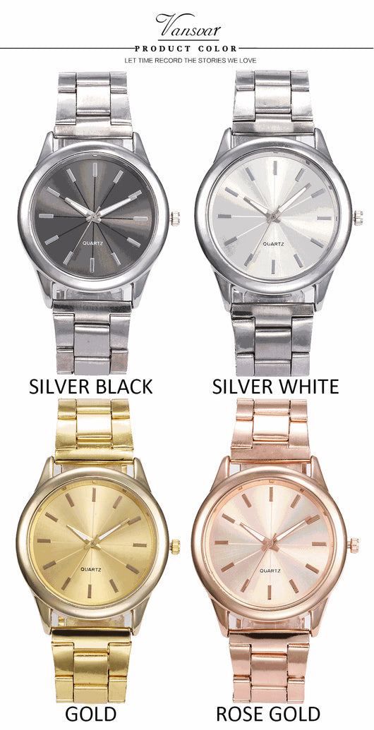 Reloj de Pulsera para Mujer Acero Inoxidable Casual Cuarzo - Image 5