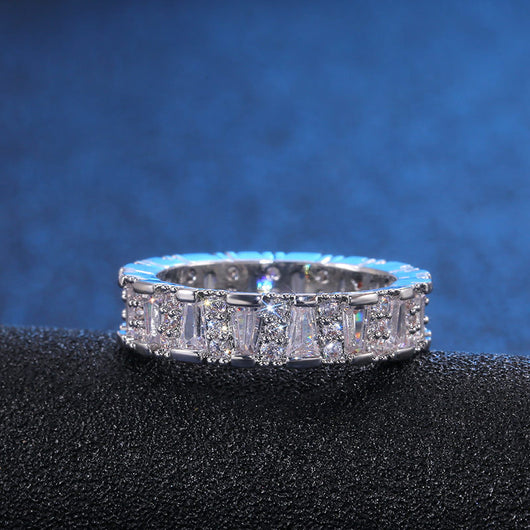 Anillo de Diamantes AA con Circonita Irregular - Image 8