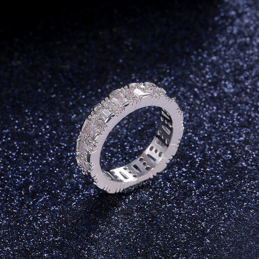 Anillo de Diamantes AA con Circonita Irregular - Image 10