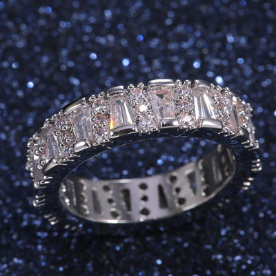 Anillo de Diamantes AA con Circonita Irregular - Image 11