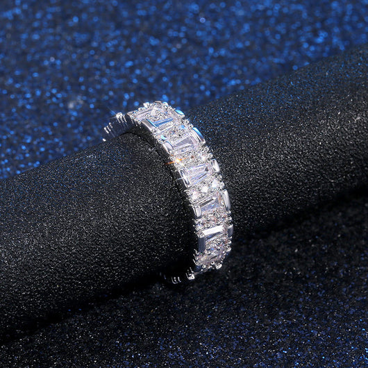 Anillo de Diamantes AA con Circonita Irregular - Image 12