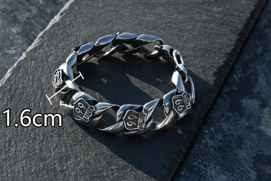 Pulsera Route 66 Acero Titanio - Image 10