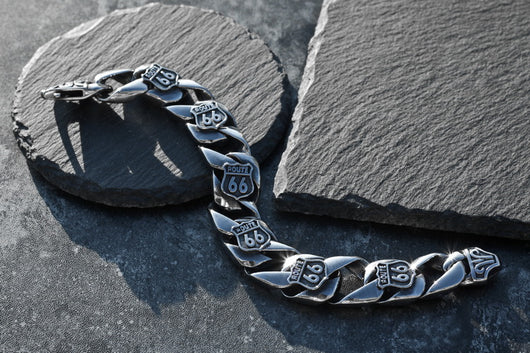 Pulsera Route 66 Acero Titanio - Image 12