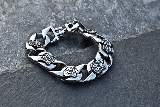 Pulsera Route 66 Acero Titanio - Image 21