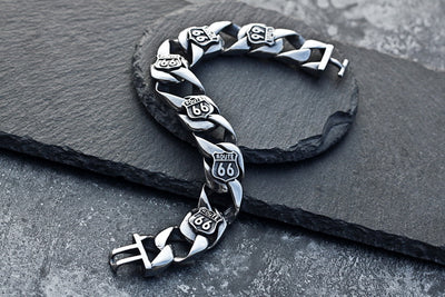 Pulsera Route 66 Acero Titanio - Image 22