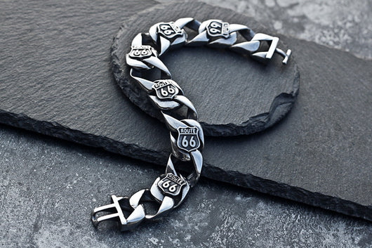 Pulsera Route 66 Acero Titanio - Image 22