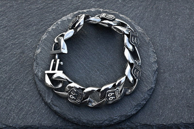 Pulsera Route 66 Acero Titanio - Image 23