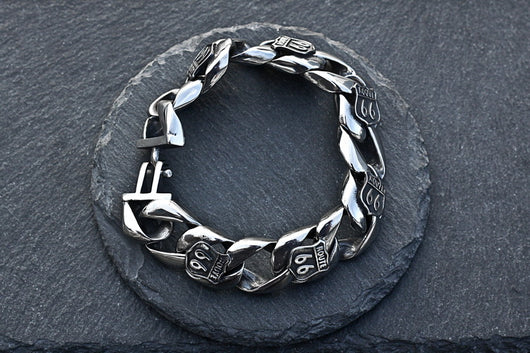 Pulsera Route 66 Acero Titanio - Image 23