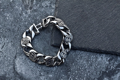 Pulsera Route 66 Acero Titanio - Image 25