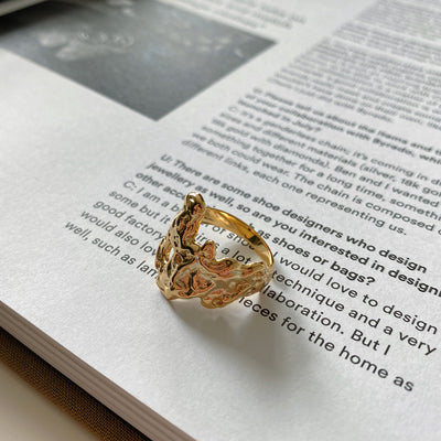Anillo de Textura Irregular Minimalista - Image 13
