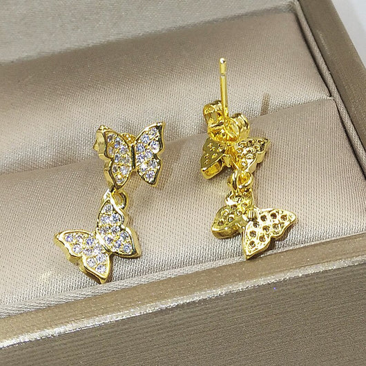Aretes de Diamante con Moño - Image 13