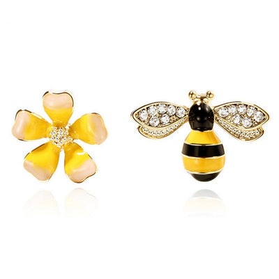Pendientes de Abeja con Cristales Estilo Coreano - 3 Diseños Elegantes - Image 9