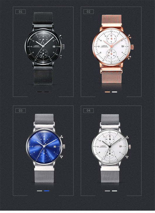 Reloj Deportivo de Cuarzo para Hombre con Banda de Acero Inoxidable Resistente al Agua - Image 8