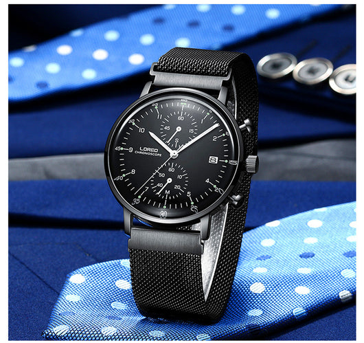 Reloj Deportivo de Cuarzo para Hombre con Banda de Acero Inoxidable Resistente al Agua - Image 14