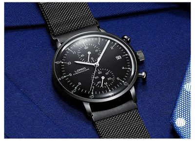 Reloj Deportivo de Cuarzo para Hombre con Banda de Acero Inoxidable Resistente al Agua - Image 15