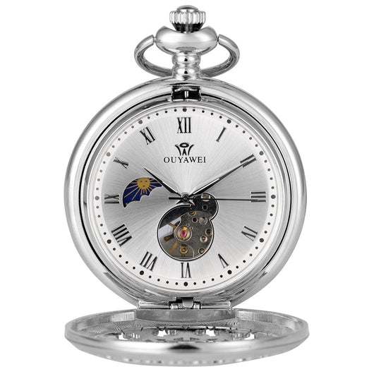 Reloj de Bolsillo Mecánico con Números Romanos - Image 8