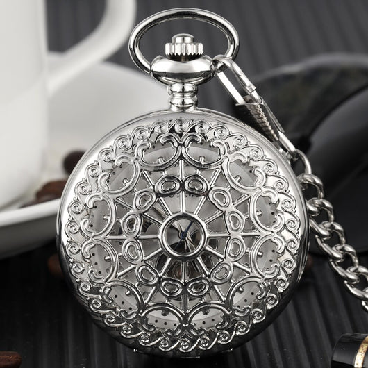 Reloj de Bolsillo Mecánico con Números Romanos - Image 9