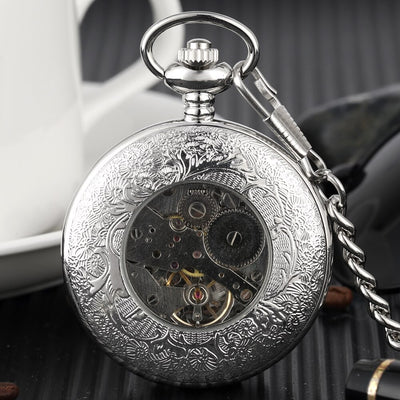 Reloj de Bolsillo Mecánico con Números Romanos - Image 10