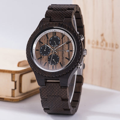 Reloj de Negocios BOBOBIRD con Esfera Luminosa para Hombre - Image 20