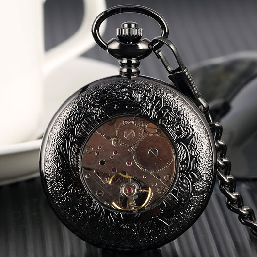 Reloj de Bolsillo Mecánico con Números Romanos - Image 16