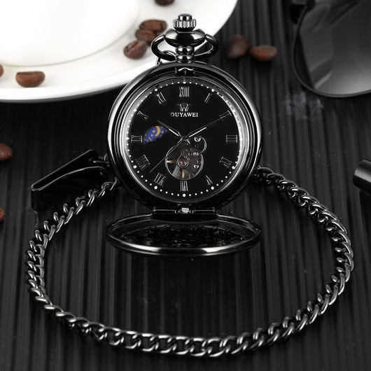 Reloj de Bolsillo Mecánico con Números Romanos - Image 17