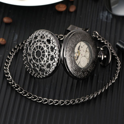 Reloj de Bolsillo Mecánico con Números Romanos - Image 18