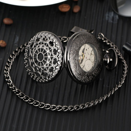 Reloj de Bolsillo Mecánico con Números Romanos - Image 18