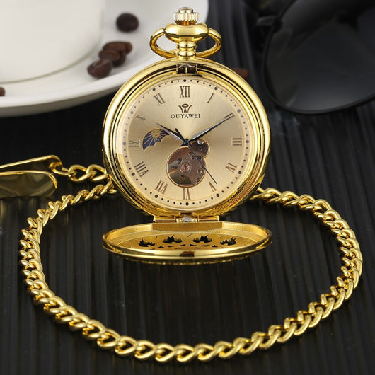 Reloj de Bolsillo Mecánico con Números Romanos - Image 23