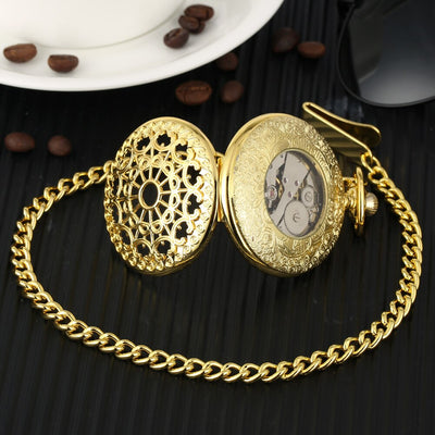 Reloj de Bolsillo Mecánico con Números Romanos - Image 24