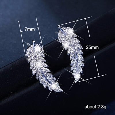 Aretes de Circonita con Baño de Oro y Plata - Estilo Coreano Elegante - Image 9