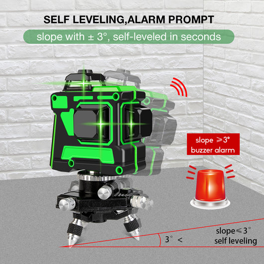 Nivel Láser Automático de 12 Líneas Verde de Alta Precisión - Image 8