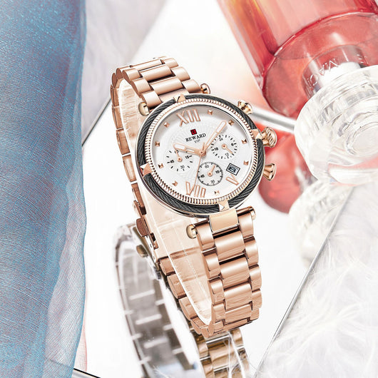Reloj de Acero Inoxidable Resistente al Agua con Movimiento de Cuarzo - Image 19