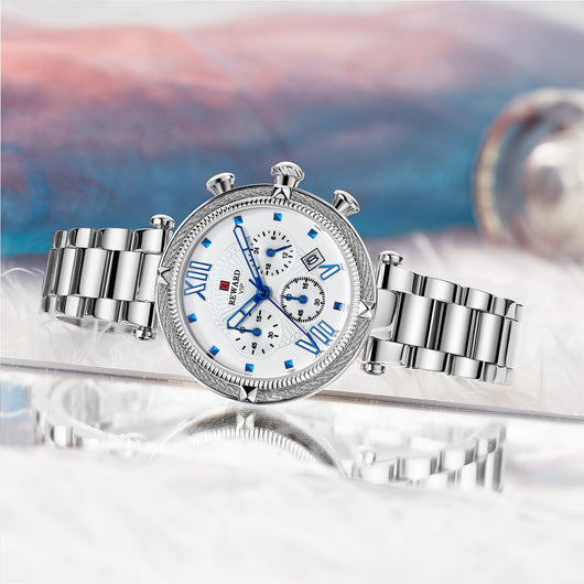 Reloj de Acero Inoxidable Resistente al Agua con Movimiento de Cuarzo - Image 26