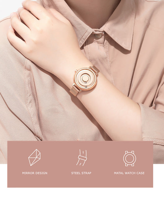 Reloj de Lujo Magnético Dorado para Mujer - Cuarzo Premium - Image 13