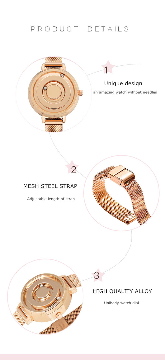 Reloj de Lujo Magnético Dorado para Mujer - Cuarzo Premium - Image 18