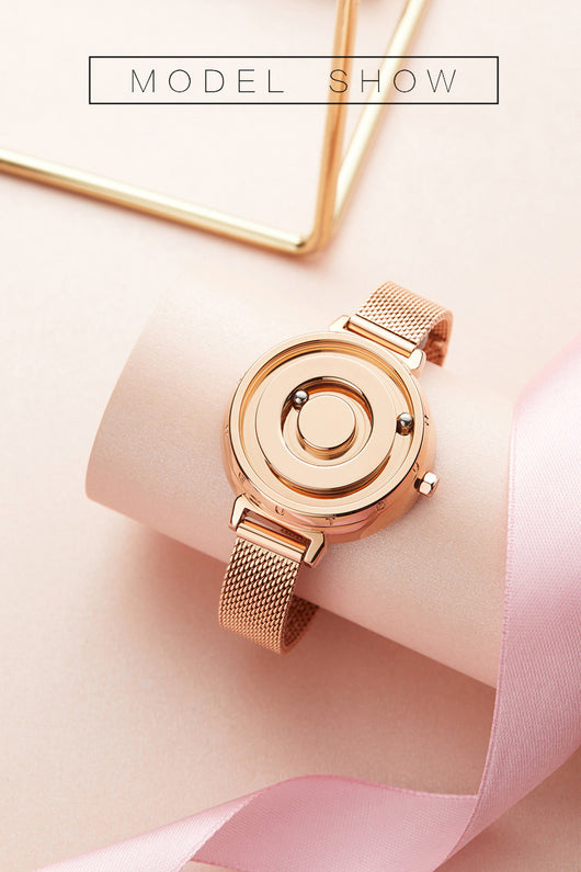 Reloj de Lujo Magnético Dorado para Mujer - Cuarzo Premium - Image 22