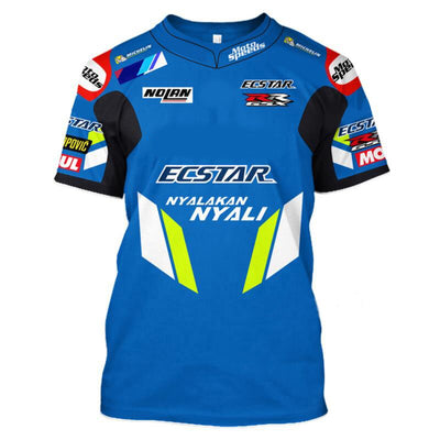 Camiseta de Motociclismo Deportiva Manga Corta con Estampado Digital - Image 7