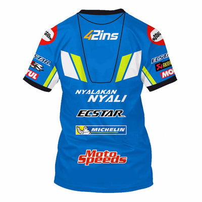 Camiseta de Motociclismo Deportiva Manga Corta con Estampado Digital - Image 8