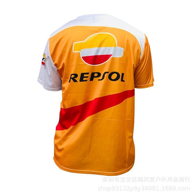 Camiseta de Motociclismo Deportiva Manga Corta con Estampado Digital - Image 13
