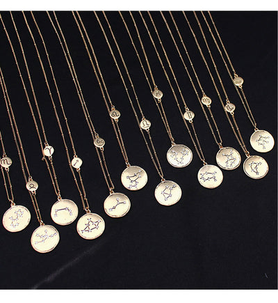 Colgante Dorado de los 12 Signos del Zodiaco - Image 8